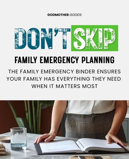 Get the family emergency binder and ensure your loved ones have everything they need when it matters most